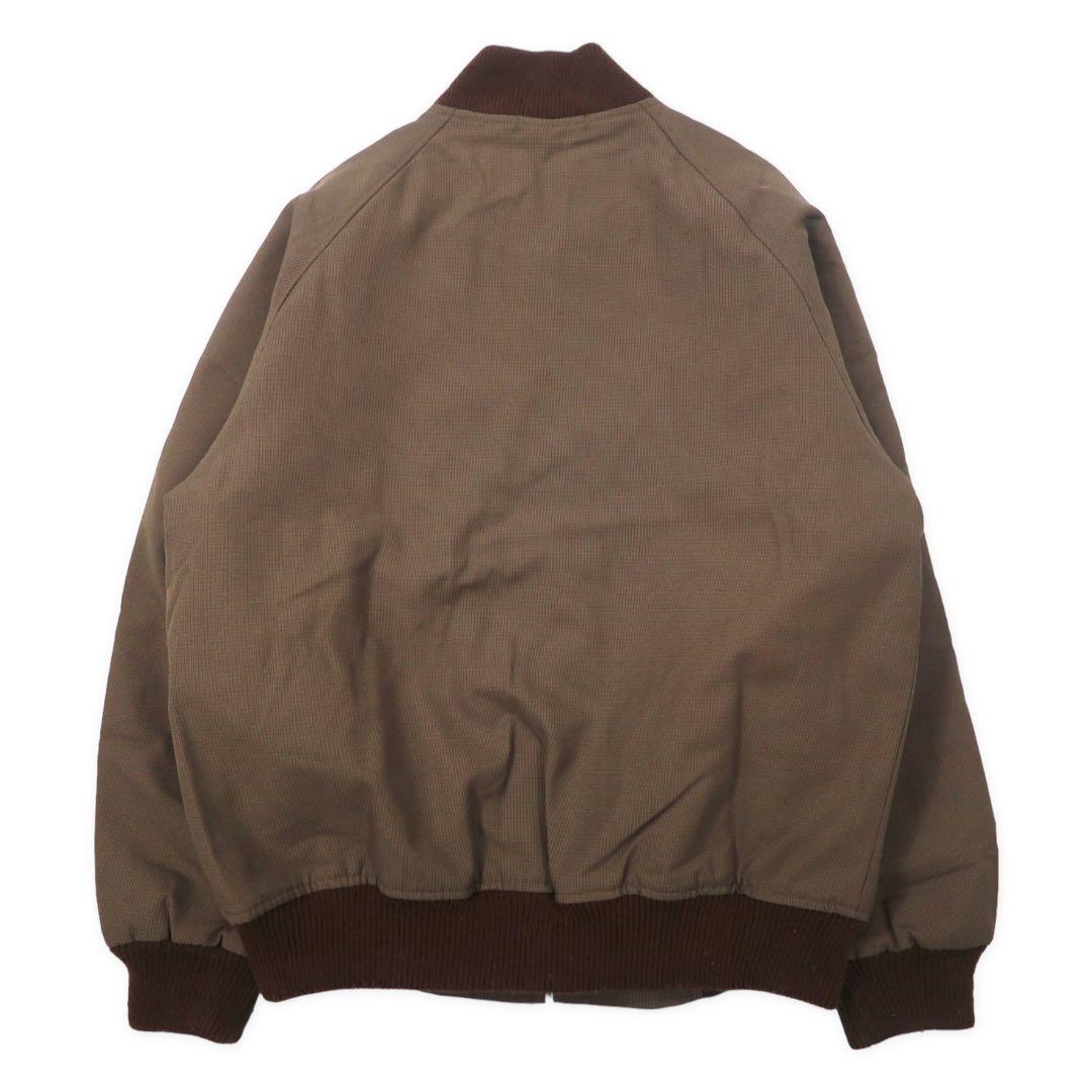 HUNTING JACK 1980s Flight Jacket, Size M, Brown, Polyester Quilted Liner, Made in Japan
