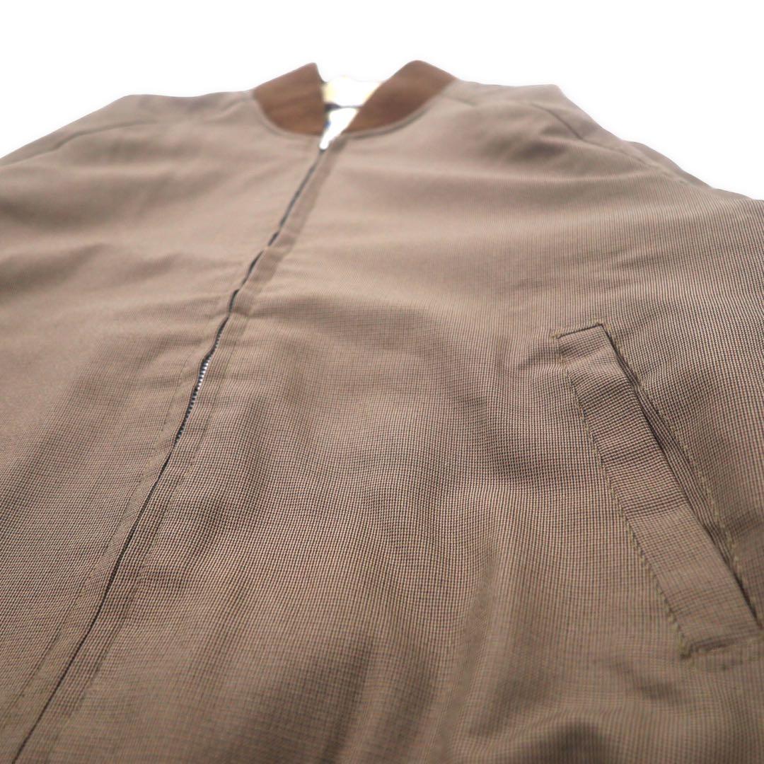 HUNTING JACK 1980s Flight Jacket, Size M, Brown, Polyester Quilted Liner, Made in Japan