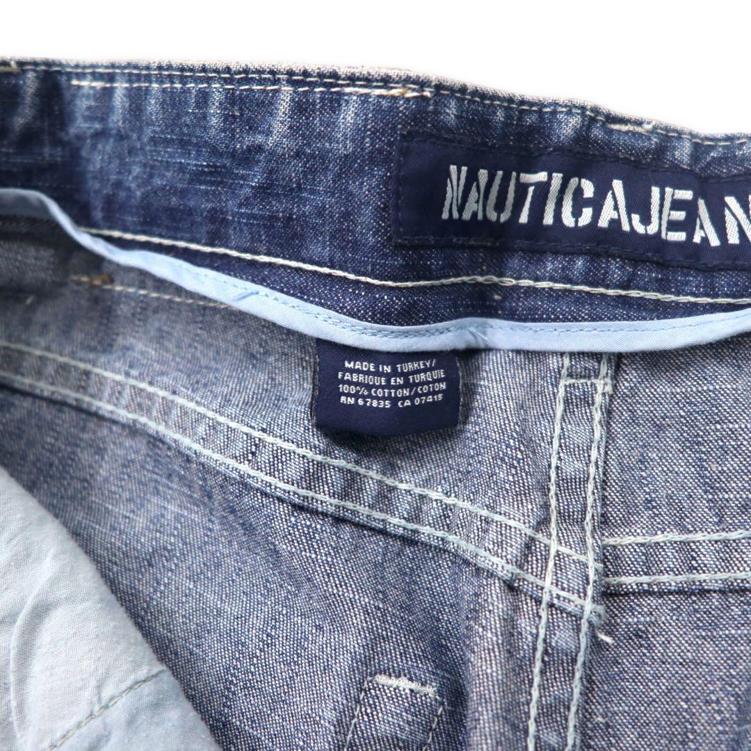NAUTICA JEANS 90s Baggy Denim Pants, Size 32, Blue, Made in Turkey