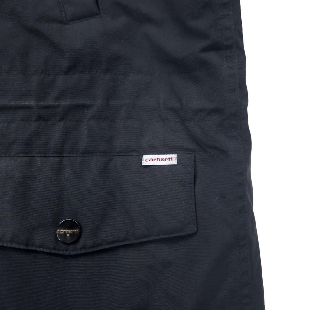 Carhartt N-3B Down Jacket, Size L, Black, Nylon, Padded, Removable Fur, Drawcord, ANCHORAGE PARKA