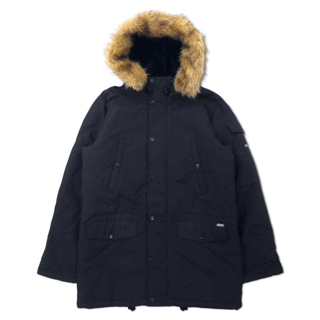 Carhartt N-3B Down Jacket, Size L, Black, Nylon, Padded, Removable Fur, Drawcord, ANCHORAGE PARKA