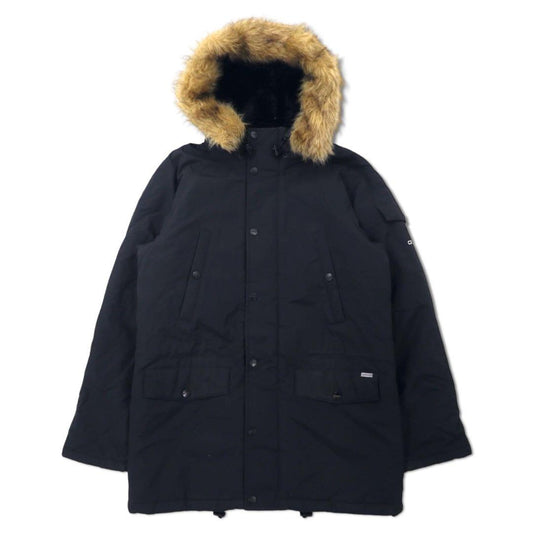 Carhartt N-3B Down Jacket, Size L, Black, Nylon, Padded, Removable Fur, Drawcord, ANCHORAGE PARKA