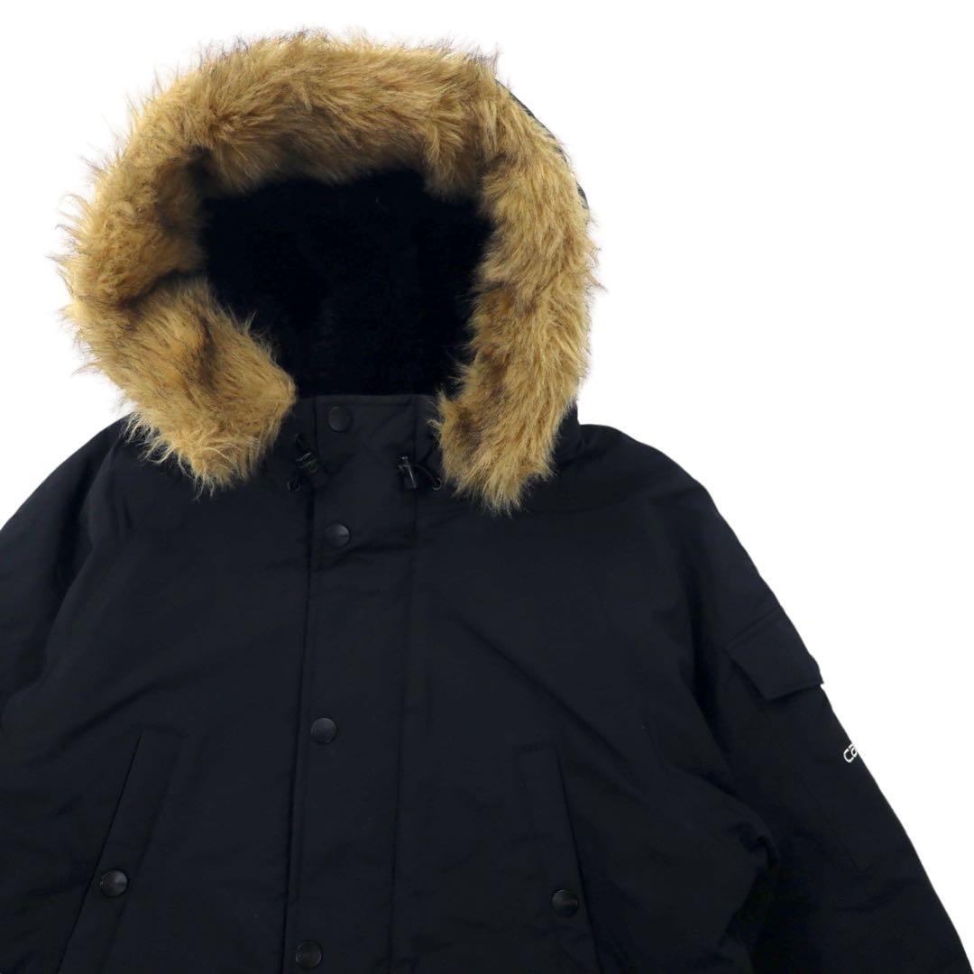 Carhartt N-3B Down Jacket, Size L, Black, Nylon, Padded, Removable Fur, Drawcord, ANCHORAGE PARKA