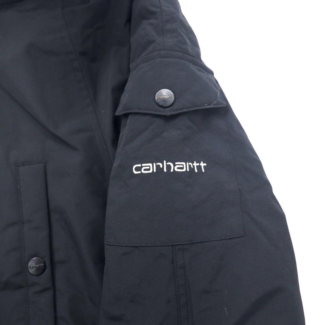 Carhartt N-3B Down Jacket, Size L, Black, Nylon, Padded, Removable Fur, Drawcord, ANCHORAGE PARKA