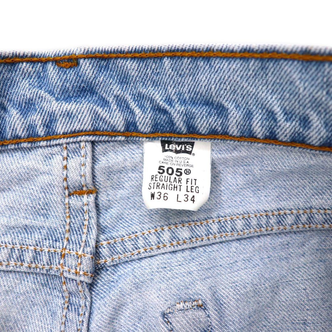 Levi's USA製 90年代 505 テーパード デニムパンツ 36 ブルー アイスウォッシュ 505-4834 REGULAR FIT STRAIGHT LEG