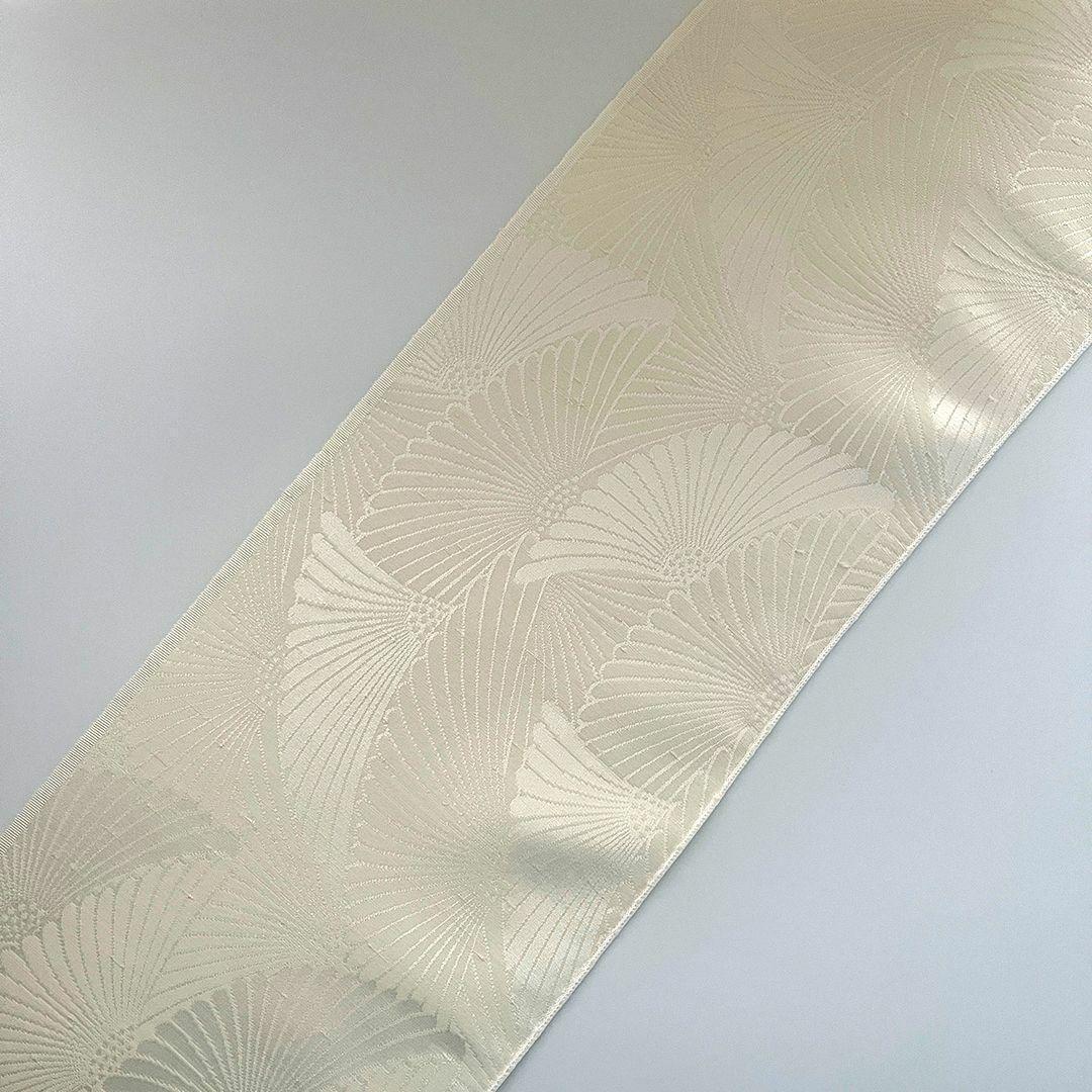 [Imperfect] Half-Collar, Pure Silk, Chrysanthemum Crest, Matsumoto Itoho, Beige, Chirimen, Knotted Thread, Nep