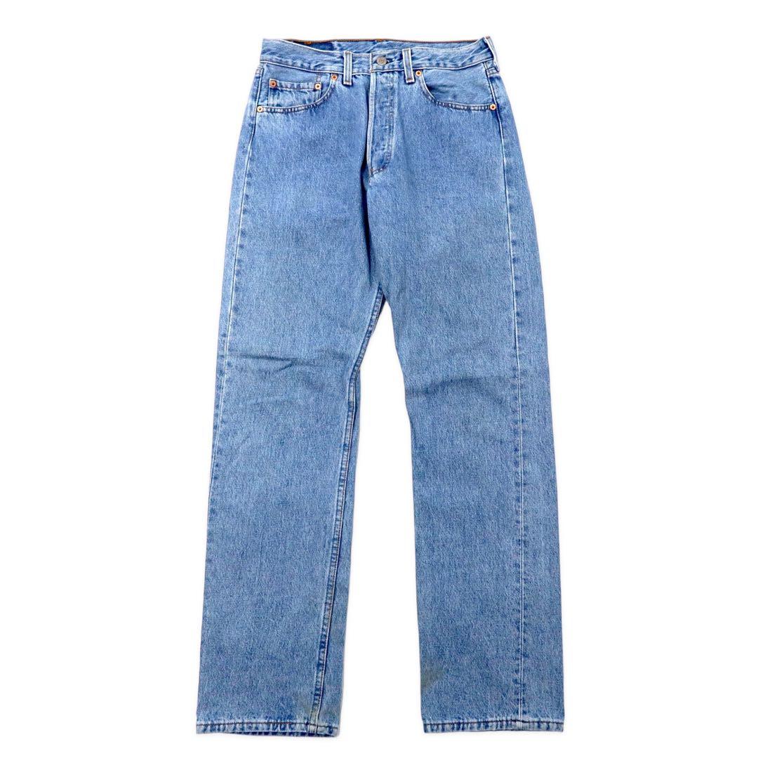 Made in the USA, 90s Levi's 501 denim pants, size 31, blue ice wash, 501 6115