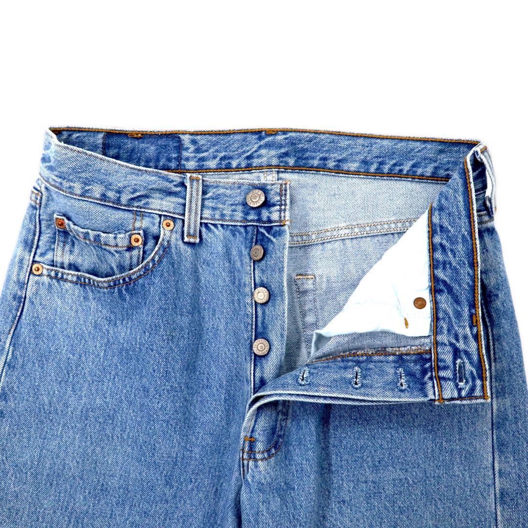 Made in the USA, 90s Levi's 501 denim pants, size 31, blue ice wash, 501 6115