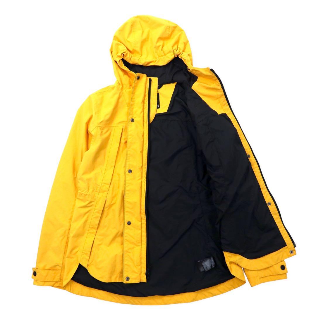 THE NORTH FACE Mountain Parka, Medium, Yellow, Nylon, DRYVENT Waterproof, Double Zip
