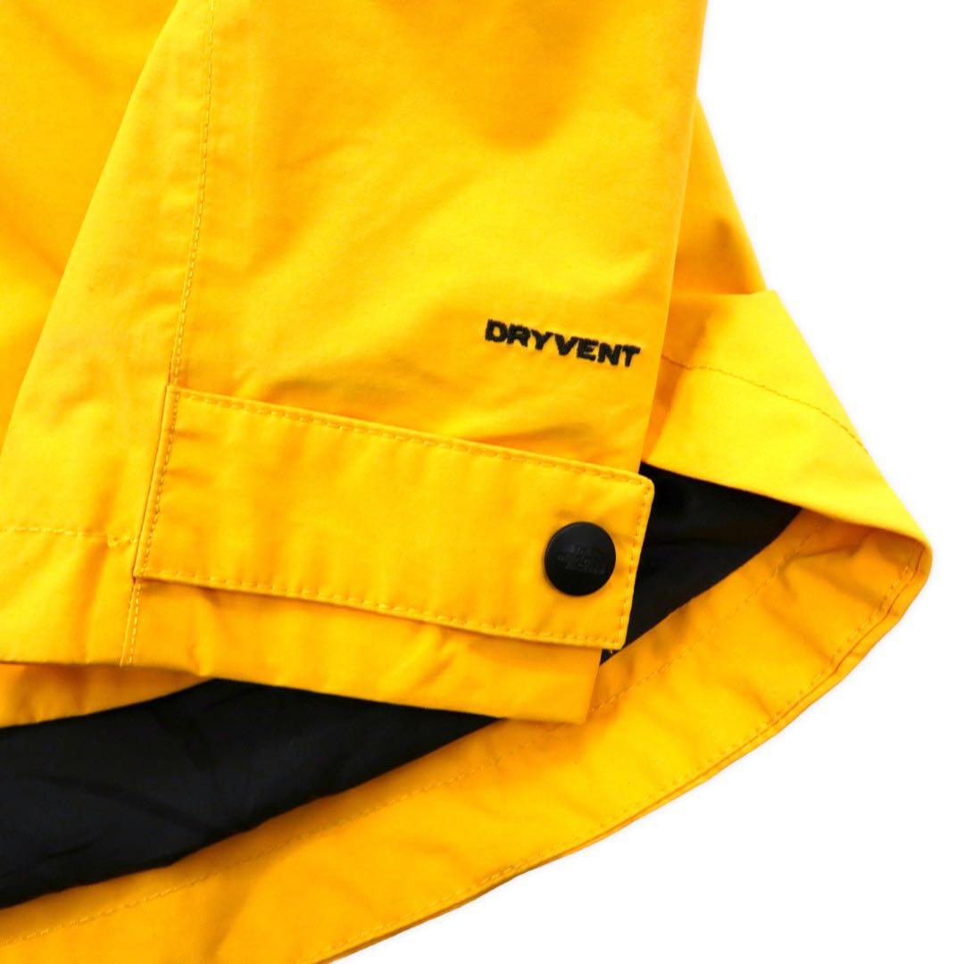 THE NORTH FACE Mountain Parka, Medium, Yellow, Nylon, DRYVENT Waterproof, Double Zip