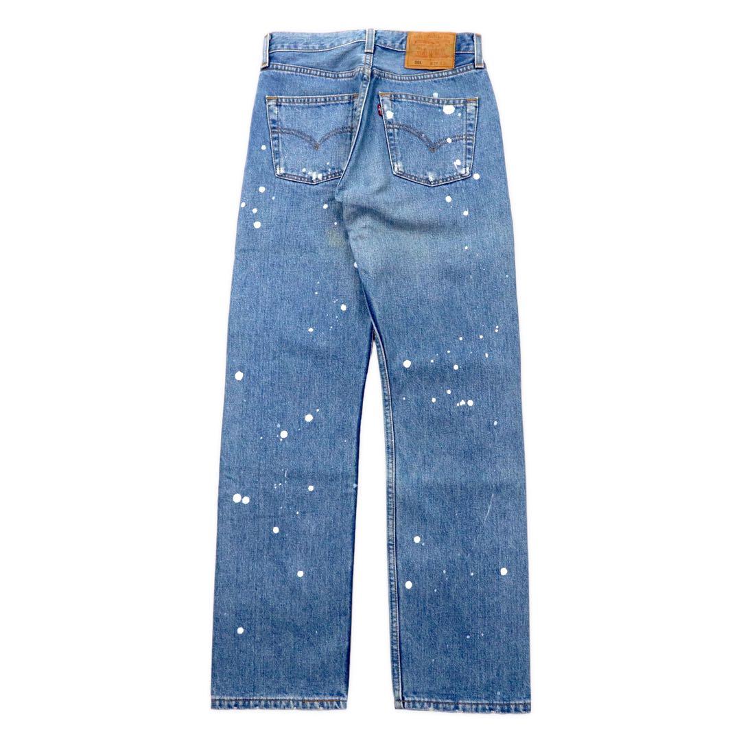 Levi's USA Made 90s 501 Denim Pants, Size 28, Blue, Painted and Distressed