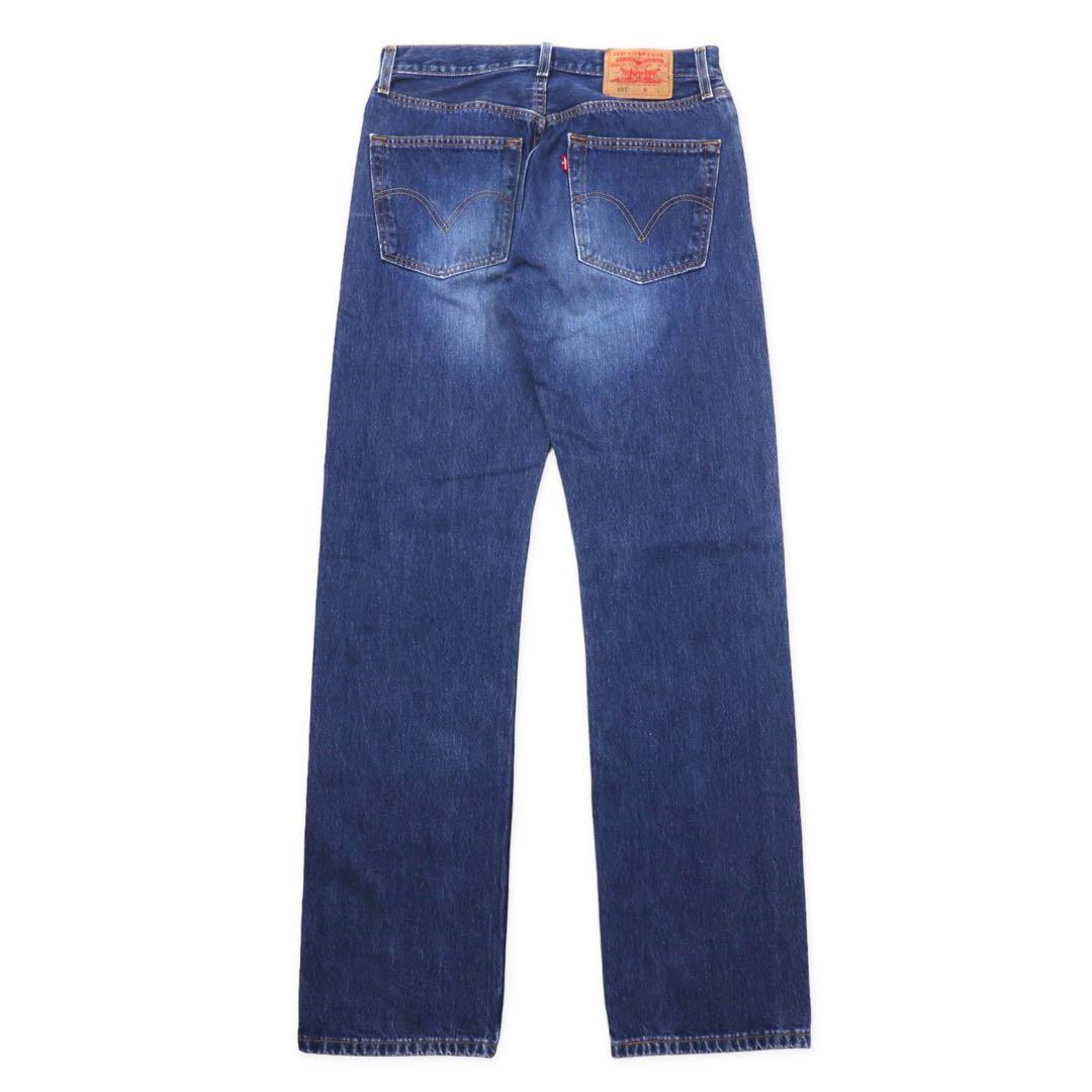 Levi's 90s 501 Regular Straight Denim Pants, Size L, Blue, Button Back 647, Small E, Paper Tag, Single Hem Stitching, Made in Mexico