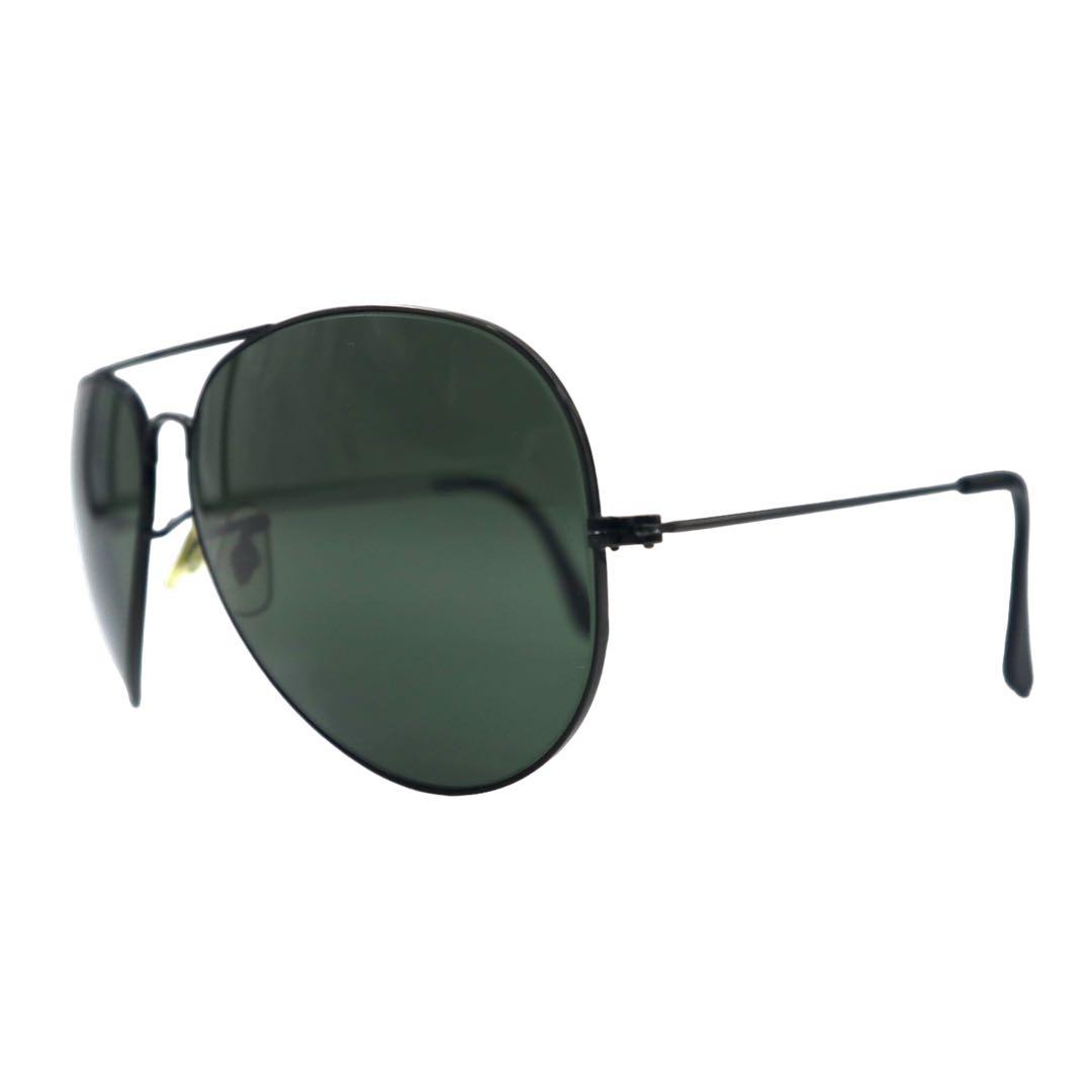 Ray-Ban USA 80年代 ボシュロム社製 クラシックメタル サングラス ティアドロップ ブラック ダブルブリッジ B&L ヴィンテージ