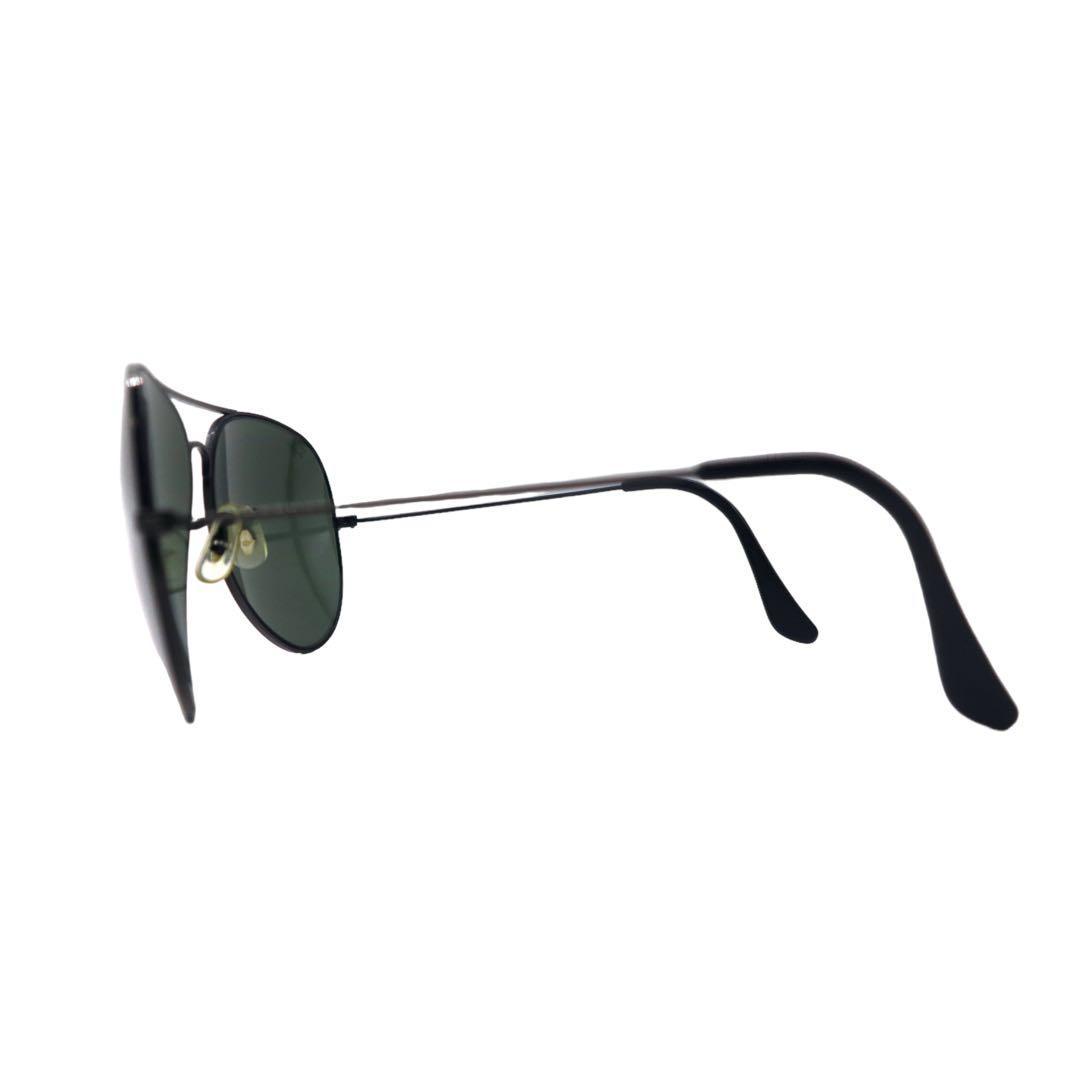 Ray-Ban USA 80年代 ボシュロム社製 クラシックメタル サングラス ティアドロップ ブラック ダブルブリッジ B&L ヴィンテージ