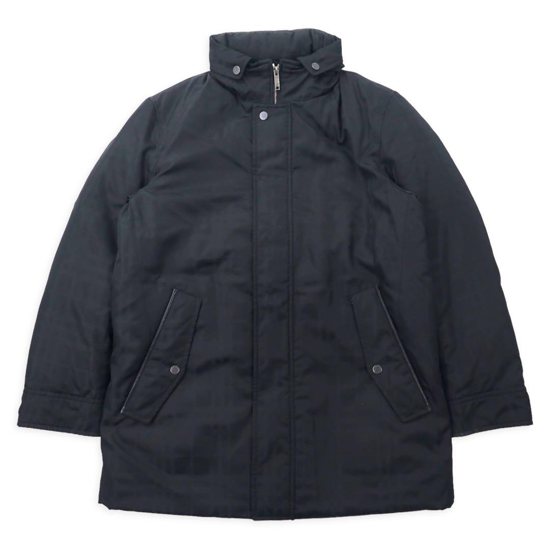 BURBERRY シャドーチェック ダウンジャケット M ブラック ノバチェック フード収納式 BBN77-723-09