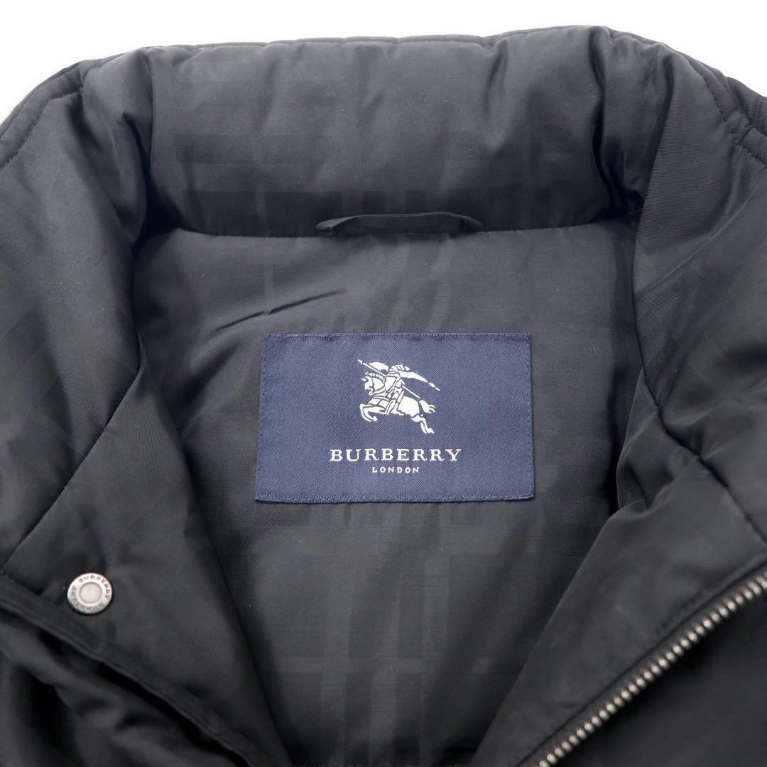 BURBERRY シャドーチェック ダウンジャケット M ブラック ノバチェック フード収納式 BBN77-723-09