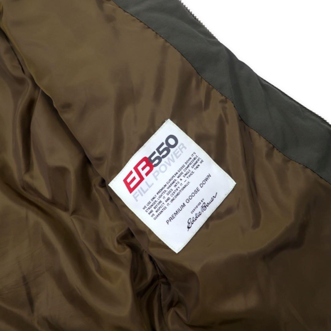 Eddie Bauer ゲッデスパーカー  BAUER DOWN ダウンジャケット M カーキ コットン ナイロン TALONジップ 60/40クロス 防水 EB550 フィルパワー STORMREPEL GEDDES PARKA 復刻