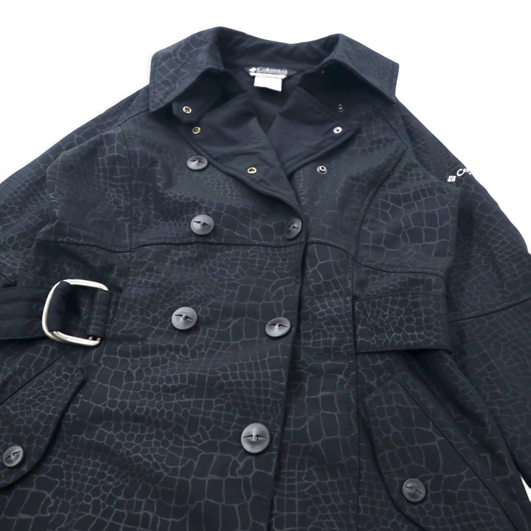 Columbia Titanium Softshell Trench Coat, Size Small, Black, Polyester, OMNI-SHIELD Water-Repellent