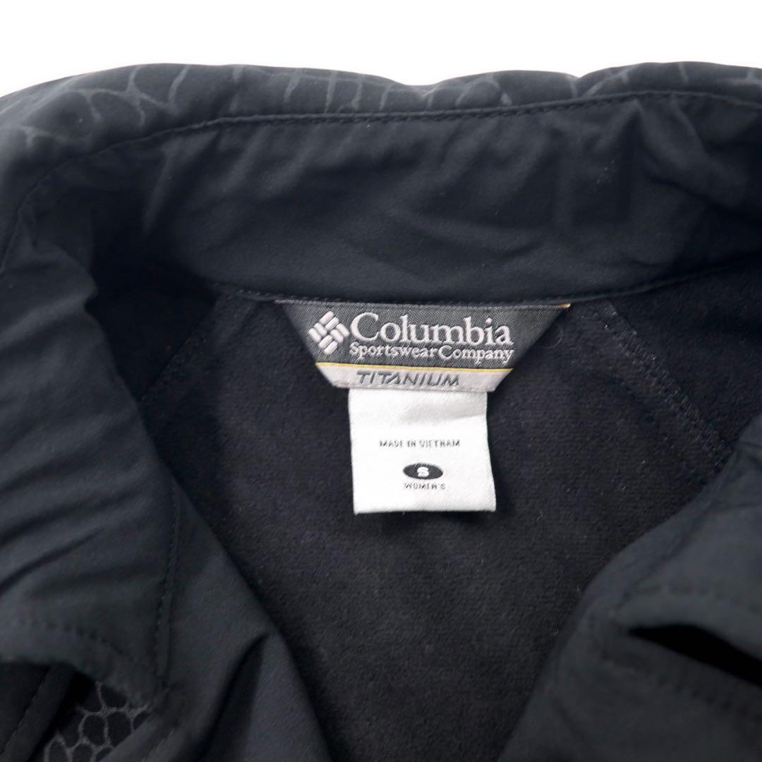 Columbia Titanium Softshell Trench Coat, Size Small, Black, Polyester, OMNI-SHIELD Water-Repellent