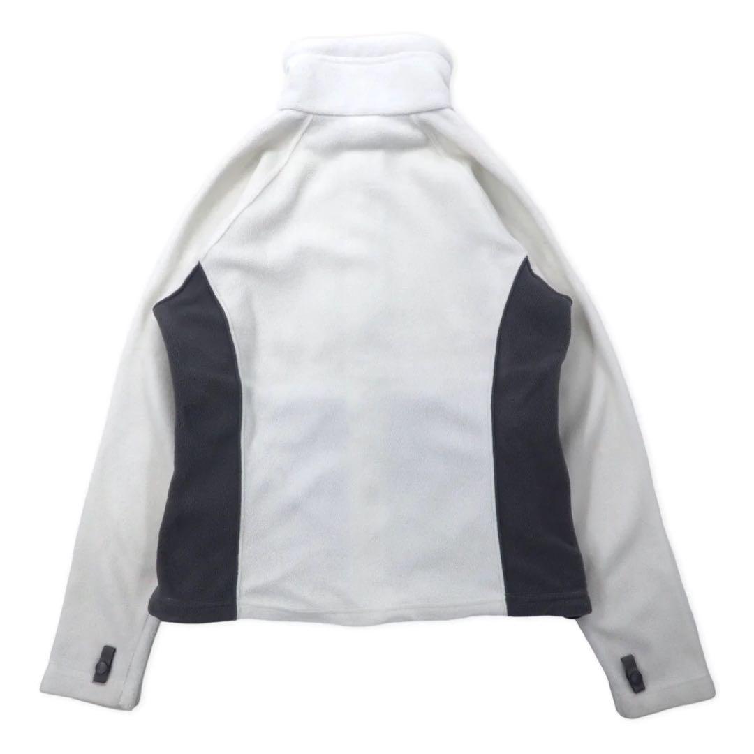 THE NORTH FACE Full-Zip Fleece Jacket, Size S, White, Polyester, with Embroidered Logo, TKA200