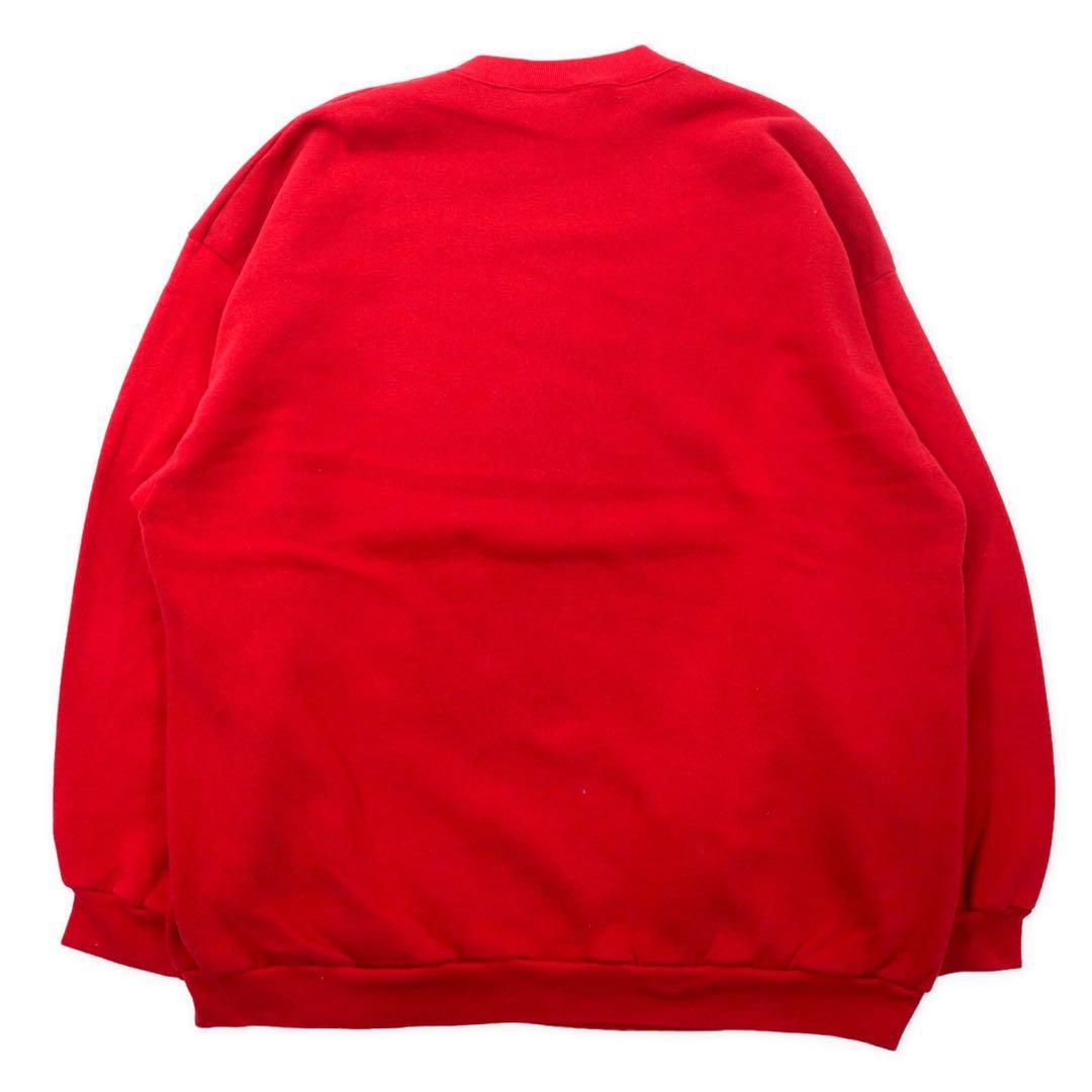 Lee SPORT USA製 90年代 カレッジ プリントスウェット 2XL レッド コットン 裏起毛 OHIO STATE BUCKEYES