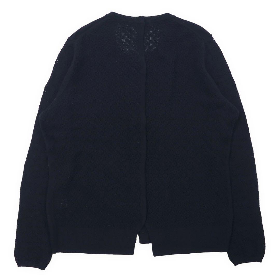 Y's for living Ensemble Lace Panel Rayon Knit Cardigan Sleeveless Top, Free Size, Black