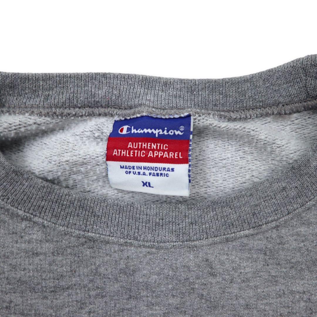 Champion 90年代 カレッジ プリントスウェット XL グレー コットン MARYLAND ビッグサイズ ホンジュラス製