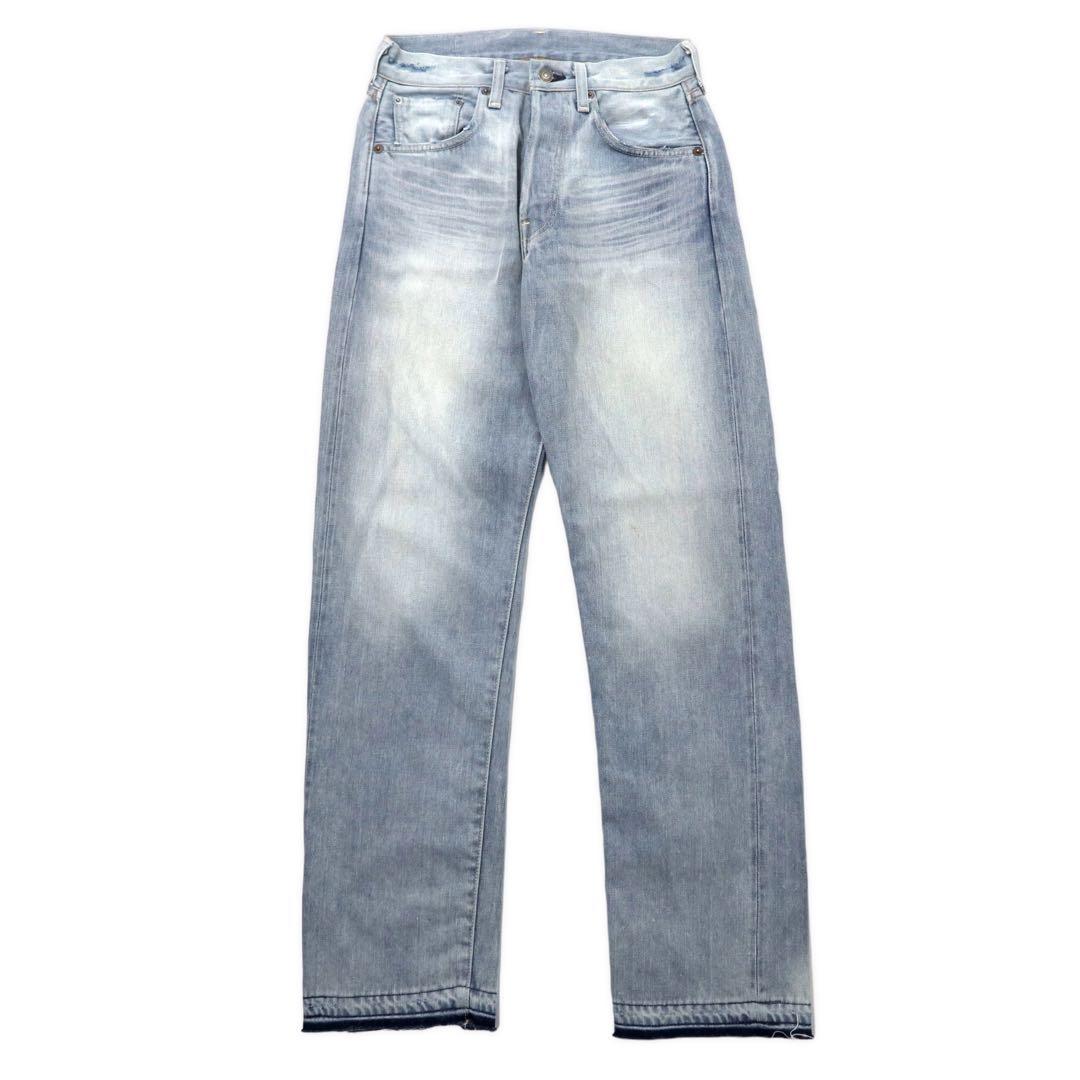 LVC ( LEVI'S VINTAGE CLOTHING ) 1966年復刻 501 デニムパンツ 30 ブルー アイスウォッシュ ビッグE カットオフ セルビッヂ 66501 日本製