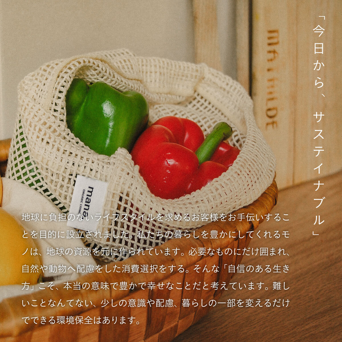 mana.ORGANIC LIVING 海を守る洗濯ネット M