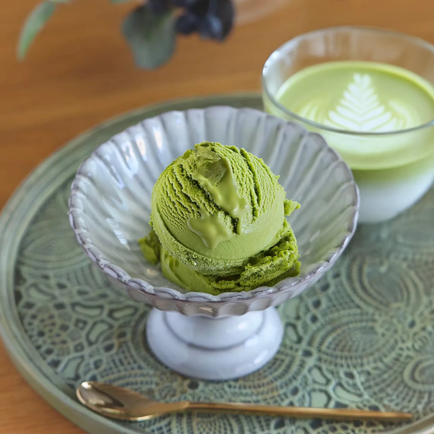Fusubon Matcha Ice Cream 3.9g sugar (120ml)