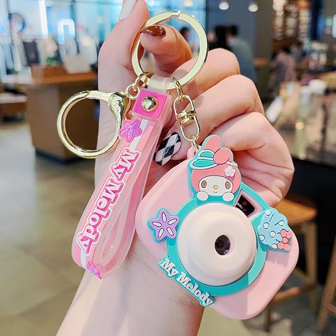 Sanrio Camera 3D Keyring Gold Ring / サンリオカメラ3Dキーリング ゴールドリング