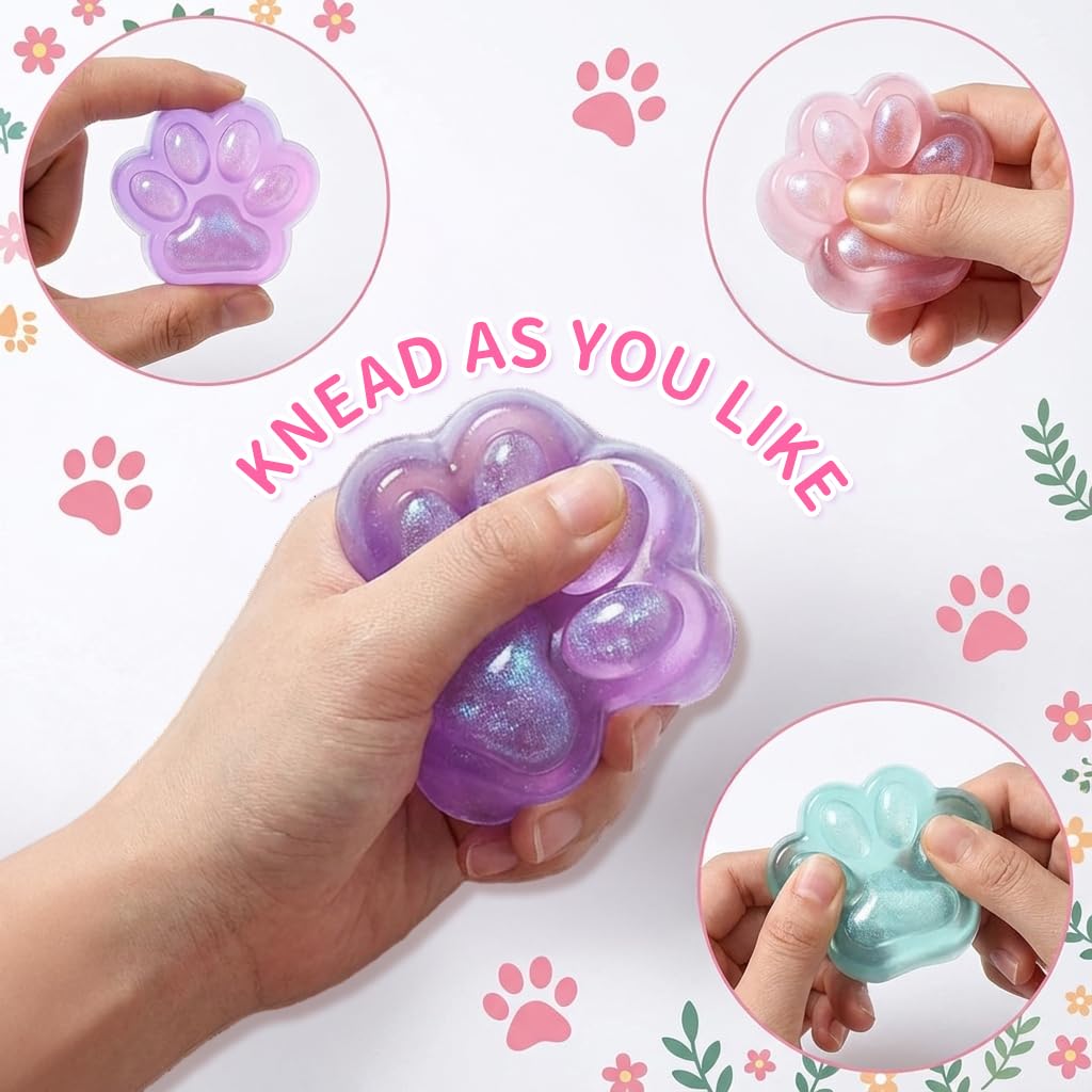 Squishy ~ Dog Paw Transparent   / スクイーズトイ ～ 犬の足跡 透明