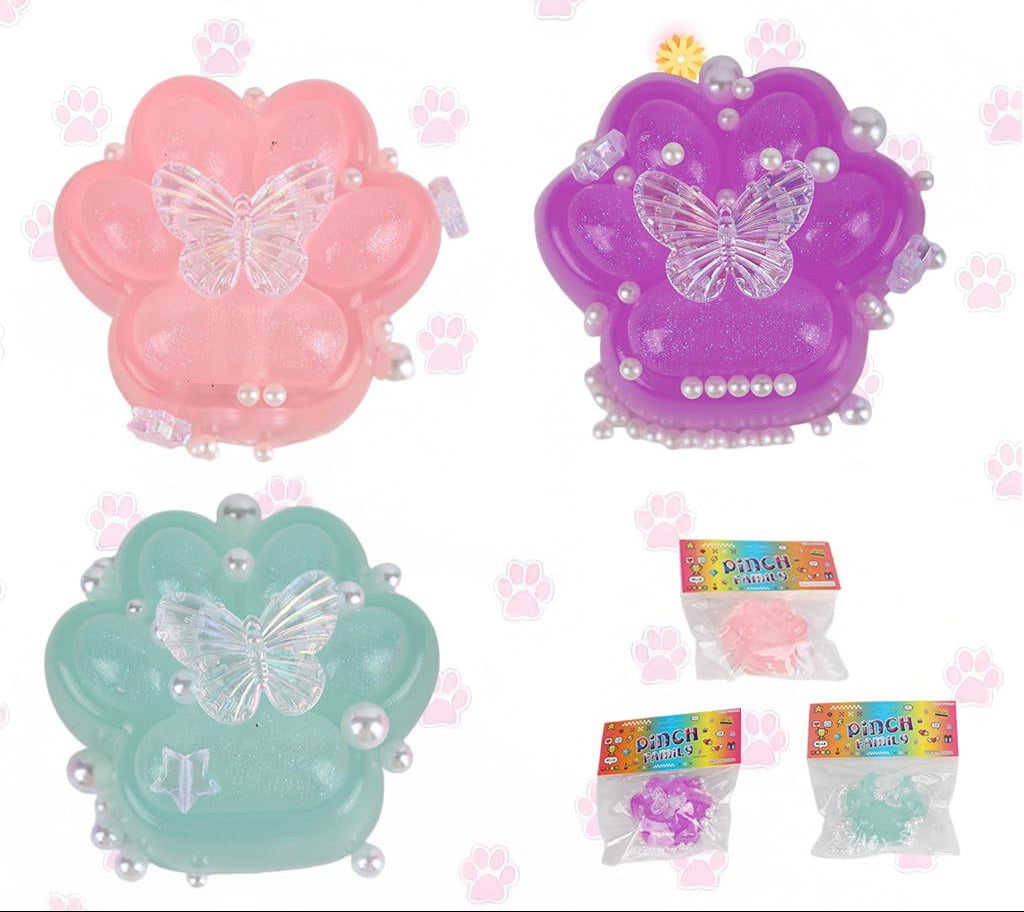 Squishy ~ Dog Paw Transparent   / スクイーズトイ ～ 犬の足跡 透明
