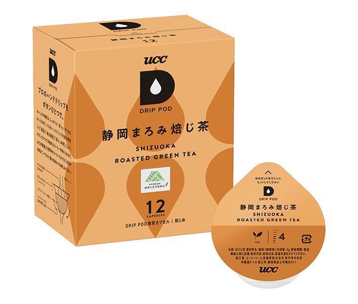 UCC DRIP POD Shizuoka Maromi Roasted Green Tea, 12 pods x 12 boxes [Ships from Japan] 