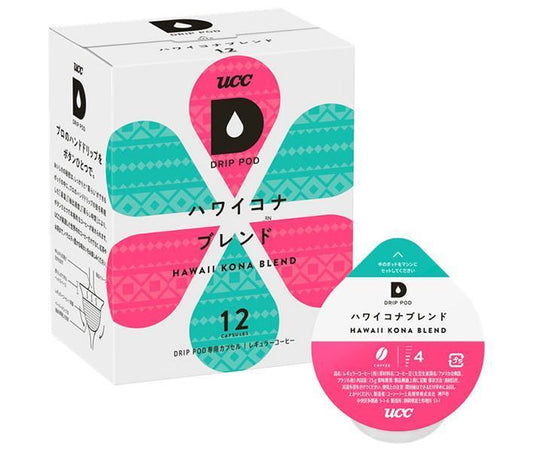 UCC DRIP POD Hawaii Kona Blend 12P x 12 boxes [Shipped in Japan]