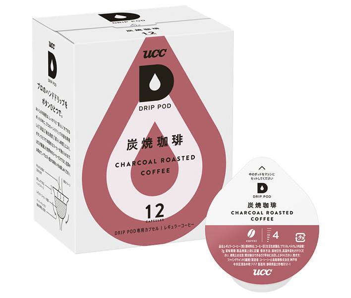 UCC DRIP POD Charcoal Coffee 12P x 12 Boxes [Shipped in Japan]