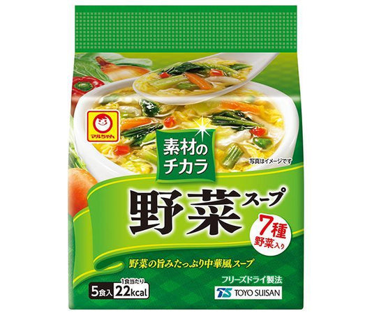 東洋水産 マルちゃん 素材のチカラ 野菜スープ (6g×5食)×6袋入【日本出荷】