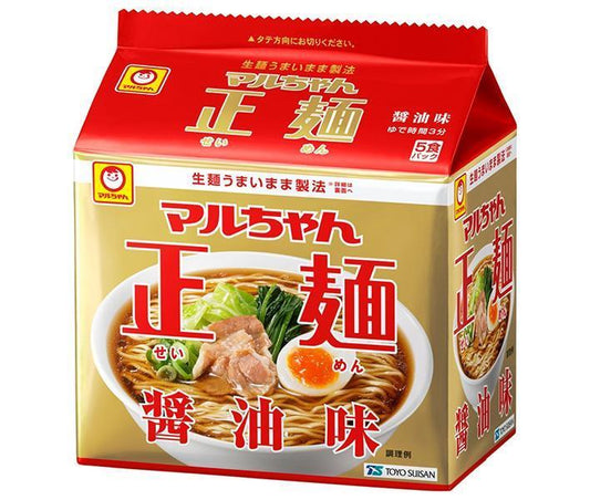 Toyo Suisan Maruchan Seimen Soy Sauce Flavor (105g x 5 servings) x 6 pieces [Shipped in Japan]