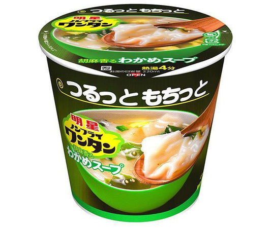 Myojo Foods Non-Fried Wonton Wakame Soup 14g x 6 pieces [Shipped in Japan]