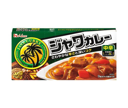 ハウス食品 ジャワカレー 中辛 104g×10個入【日本出荷】