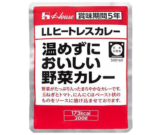 ハウス食品 LLヒートレスカレー 温めずにおいしい野菜カレー 200g×30袋入【日本出荷】