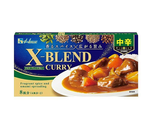 ハウス食品 クロスブレンドカレー 中辛 140g×10個入【日本出荷】