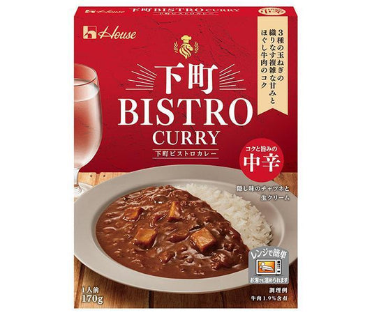 House Foods Shitamachi BISTRO CURRY, Medium Spicy, 170g x 30 packs [Ships from Japan] 