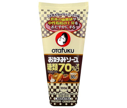 オタフク お好みソース 糖類70％オフ 200g×12本入【日本出荷】