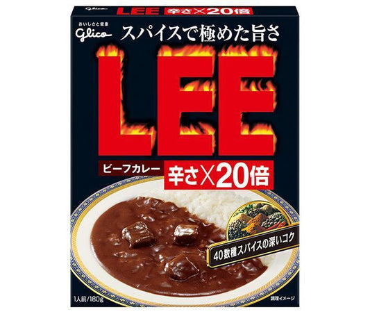 Ezaki Glico Beef Curry LEE 20x spiciness 180g x 10 pieces [Shipped in Japan]