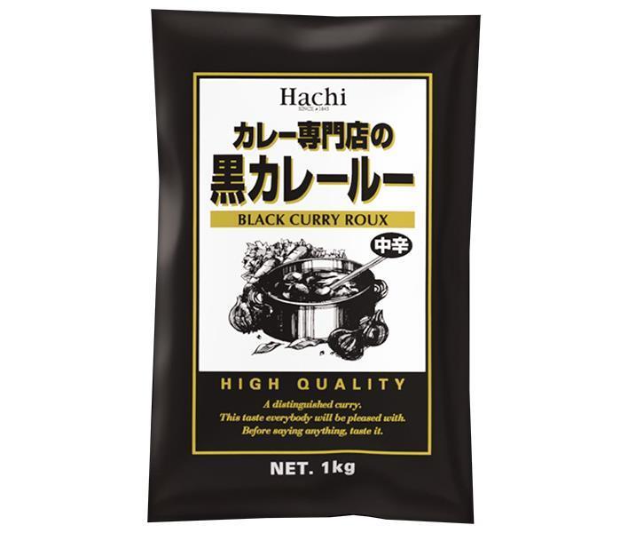 Hachi Foods Curry Specialty Store's Black Curry Roux Medium Spicy 1kg x 12 pieces [Shipped in Japan]