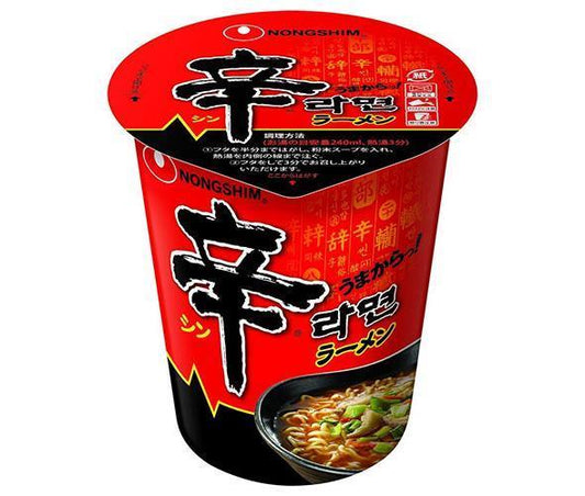 Nongshim Japan Spicy Cup Ramen, 68g x 12 packs [Ships from Japan] 