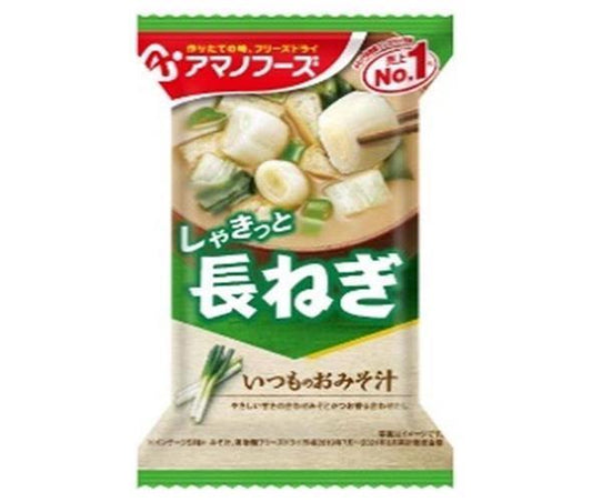 アマノフーズ フリーズドライ いつものおみそ汁 長ねぎ 10食×6箱入【日本出荷】