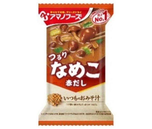 アマノフーズ フリーズドライ いつものおみそ汁 なめこ(赤だし) 10食×6箱入【日本出荷】