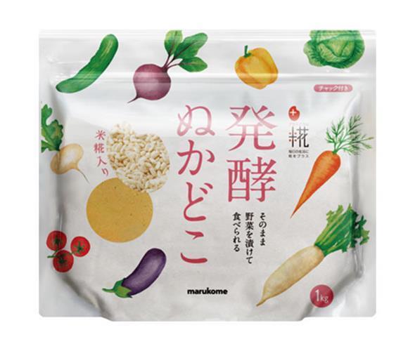 Marukome Plus Koji Fermented Rice Bran, 1kg x 6 bags [Ships from Japan] 